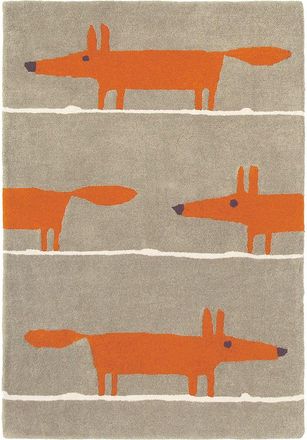 Scion Designer Teppich Mr. Fox Cinnamon - handgetuftet, aus 100% reiner Schurwolle