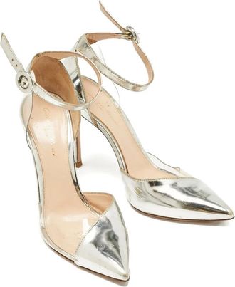Gianvito Rossi Pumps metallizzate 105mm - Grigio