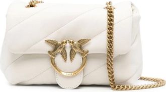 Pinko Mini Tas Love Avorio - Dames - Schoudertassen - Wit - ONE Size - Tassen