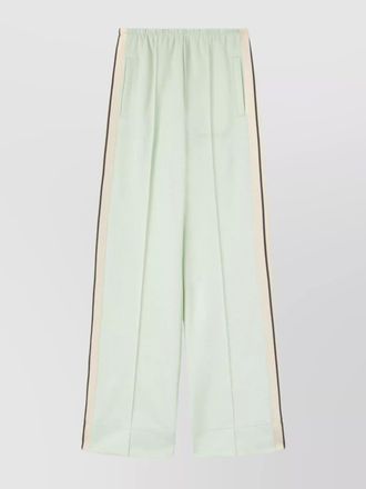 Palm Angels logo track loose floor-length wide leg pants