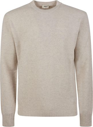 Altea Round Neck Ribbed Virgin Wool Sweater