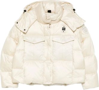 Blauer hooded parka coat - 907 NEUTRAL
