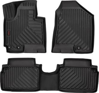 OEM Alfombrillas De Goma 3d Para Coche: Kia Sportage Iii (suv, 2010-2015) - Borde De 5 Cm