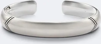 David Yurman Chevron Bold sterling silver cuff bracelet