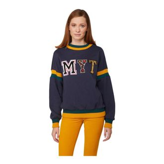 Twinset Dames, Sweatshirts & Hoodies, Blauw, Maat: M