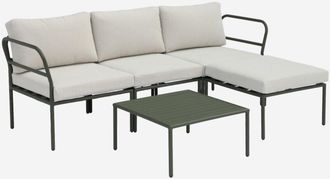 Sweeek Conjunto De Jard&iacute;n Modular De Aluminio, 4 Plazas