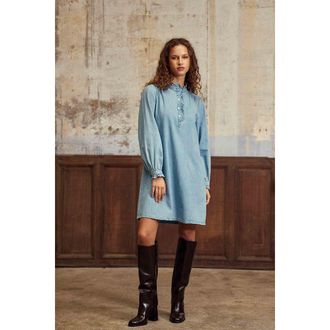 La petite &eacute;toile Korte spijkerjurk met lange mouwen, RAITY