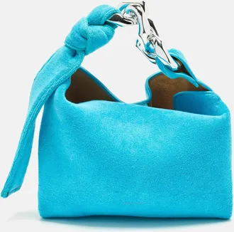 J.W.Anderson J. w.anderson Chain Small Light Blue Terry Cloth Hobo