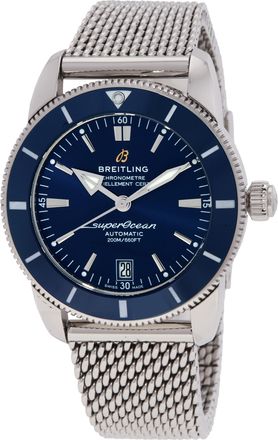 Breitling Pre-owned Breitling Superocean Automatic Chronometer Blue Dial Mens Watch AB2010161C1A1