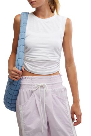 Free People FP Movement Sport Mode Muscle Tank Top Womens White GBO3915