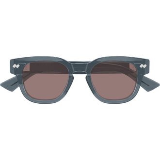 Bottega Veneta 48mm Small Round Sunglasses in Grey at Nordstrom