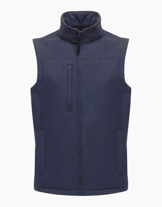 Regatta Mens Regatta Mens Flux Softshell Bodywarmer / Sleeveless Jacket (Water Repellent & Wind Resistant) - Navy - Size: 44/Regular