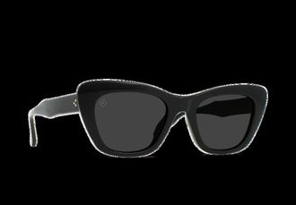 Raen Optics Womens Kimma Cat Eye Sunglasses In Recycled Black / Smoke Polarized