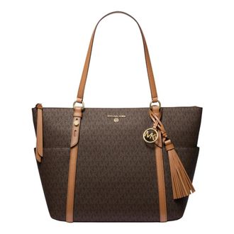 Michael Kors Tote Bags, female, Brown, Size: ONE SIZE Sullivan Large Top-Zip Tote