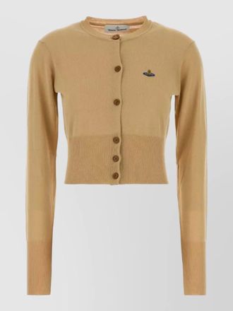 Vivienne Westwood cotton bea cardigan long sleeves crew neck