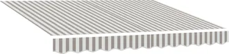 vidaXL Tela De Repuesto Para Toldos Gris Claro Y Blanco. 281 X 245 Cm Vidaxl