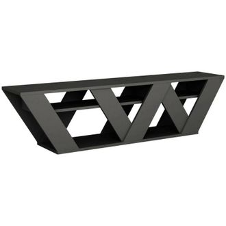 Dmora Mobile porta tv Arcobaleno, Credenza da soggiorno, Armadio basso per tv, Base parete attrezzata, 158x30h40 cm, Antracite - Dmora