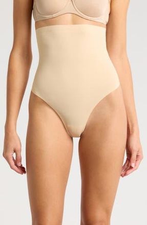 Magic Bodyfashion Magic Sexy High-Thong High Waist Shaping Thong in Latte at Nordstrom Rack, Size 3X-Large