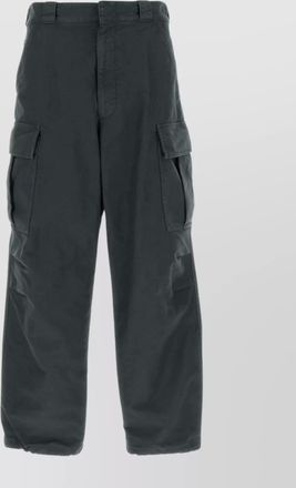 Prada twill pant with belt loops and pockets