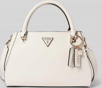 Guess Tote Bag mit Label-Anhänger Modell NOELLE in Ecru, Größe 1