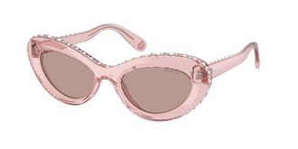 Swarovski SK6061U 11057N Womens Sunglasses Pink Size 51