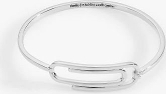 Alex and Ani Thanks For Holding Us All Together Paperclip Tension Bangle in Silver at Nordstrom