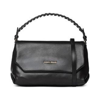 Marc Ellis Elodie Schoudertas - Dames - Handtassen - Zwart - ONE Size - Leer - Tassen