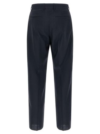 Fendi Wool Canvas Tailored Trousers - Black