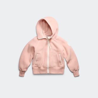 Canada Goose Chilliwack Fleece Bomber White Disc (Women, Vintage Rose, XS)
