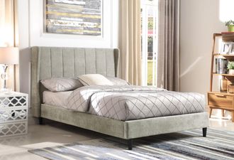 Seconique Amelia 46 Double Bed in Grey