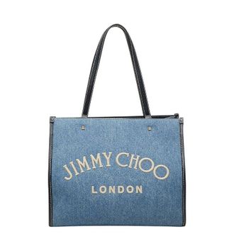 Jimmy Choo London VARENNE denim leather handbag