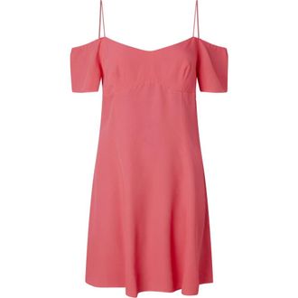 Calvin Klein Roze Jeans Jurk - Dames - Korte kleedjes - Roze - S - Polyester - Kleedjes