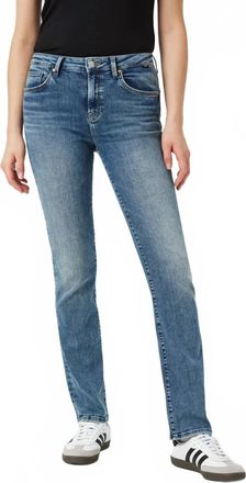 Mavi Kendra High-Rise Straight Leg Jeans In Light Flex