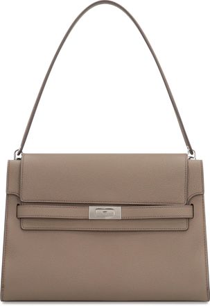 Tory Burch Womens Shoulder Bag Lee Radziwill Grande Wild Mushroom Cow Hide Handbags Hand