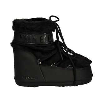 Moon Boot Schoenen, Dames, Zwart, 36 EU, Nepbont, Icon Lage Nepbont Laars