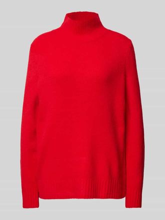 Jake*s Casual Regular Fit Strickpullover mit Stehkragen in Kirsche, Größe XS