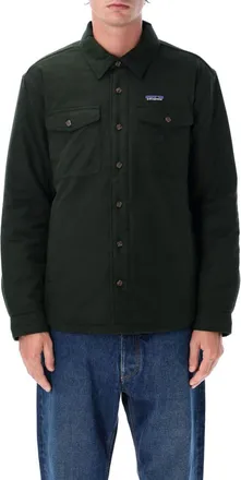 Patagonia Green Logo Flannel Shirt Jacket