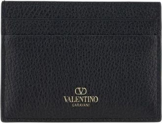 Valentino Garavani Womens Black Calf Leather Bos Taurus Wallet