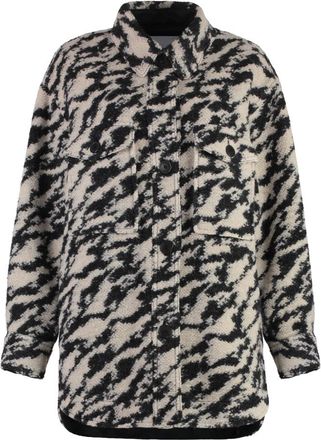 Isabel Marant Light Jackets, female, Multicolor, 3XS, Harveli Wool Overshirt