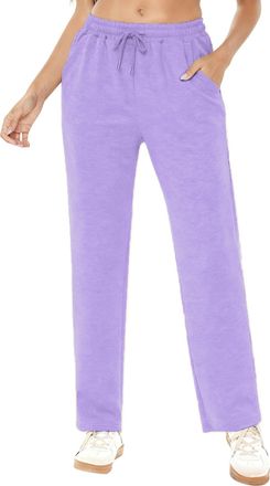 Generic Joggers For Women UK Tracksuit Bottoms Elasticated Waist Ladies Jogging Bottoms Wide Leg Cargo Sweatpants With Pockets Fleece Lined Sweatpants Casual 