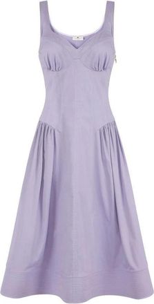 Elisabetta Franchi Kleedjes, Dames, Paars, S, Katoen, Kleedjes