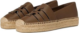 Tory Burch Ines Strap Platform Espadrille Womens Flat Shoes Wild Mushroom : 10.5 M, Leather