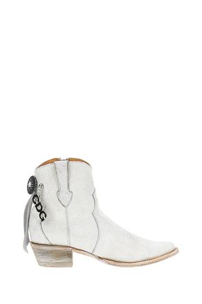 Comme Des Gar&ccedil;ons White Leather Boots