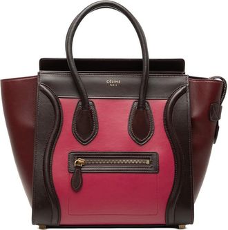 Celine Pre-owned Celine Micro Tricolor Leather Luggage Tote Ladies 8YAPXKXYD1D5RXZY
