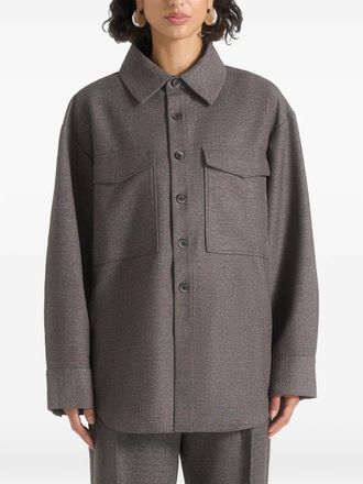 Mani&egrave;re De Voir Joy chest-pockets buttoned shirts - Grey