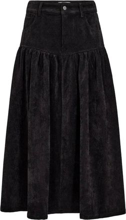 Co'Couture Falda Midi - Skirts - Mujer - Negro - L