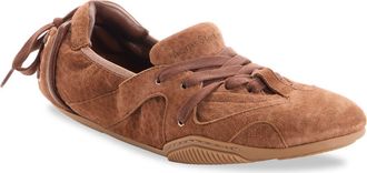 Acne Studios Bilaria Low Top Sneaker in Brown at Nordstrom, Size 7Us