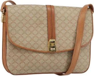 Celine Pre-owned Vintage Plastic Cross Body Bag - Dames - Vintage Schoudertas - Beige - ONE Size - Vintage