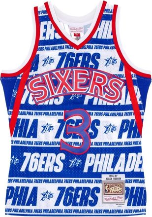 Mitchell & Ness Sportswear, male, Multicolor, Size: XL NBA Teamwrap Swingman Jersey Allen Iverson