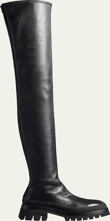 Khaite Fallon Leather Over-The-Knee Boots